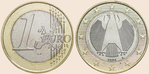 Münzkatalog-Online - Deutschland, 1 Euro, J488, 2002-2006