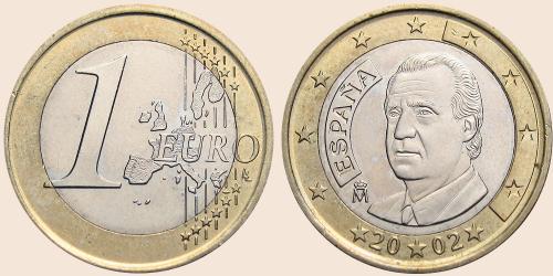 Münzkatalog-Online - Spanien, 1 Euro, alte Karte, 1999-2006