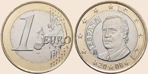Münzkatalog-Online - Spanien, 1 Euro, alte Karte, 1999-2006